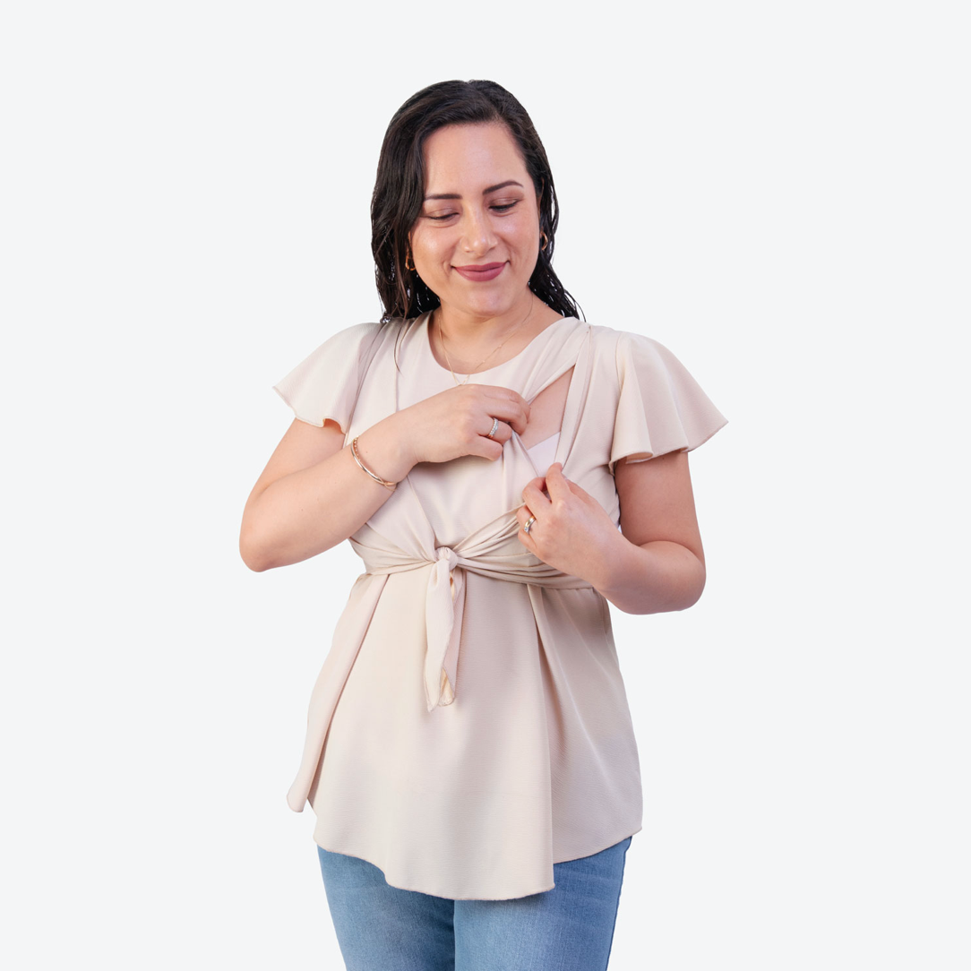 Blusa Nudo de Lactancia